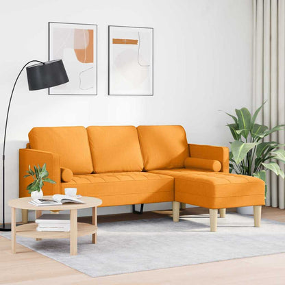 vidaXL Sofa Set Dunkelgelb 173 x 131 x 67 cm Stoff