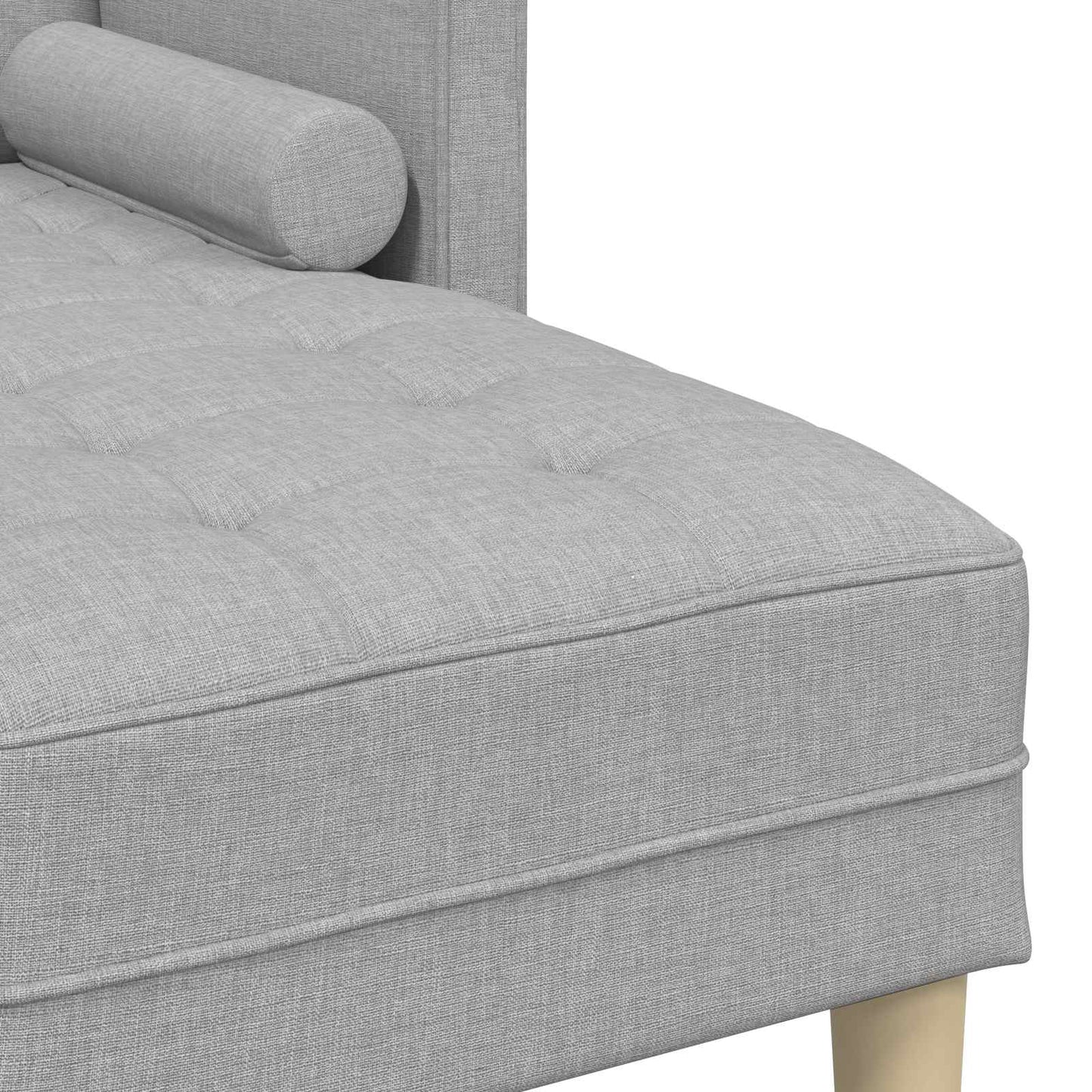 Sofa Set mit Kissen Wolkengrau Polyester