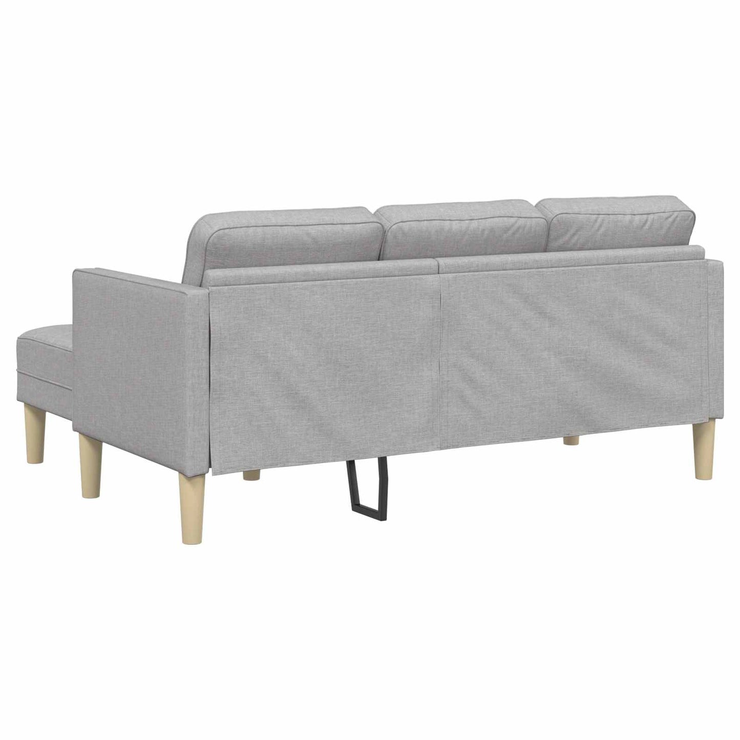 Sofa Set mit Kissen Wolkengrau Polyester