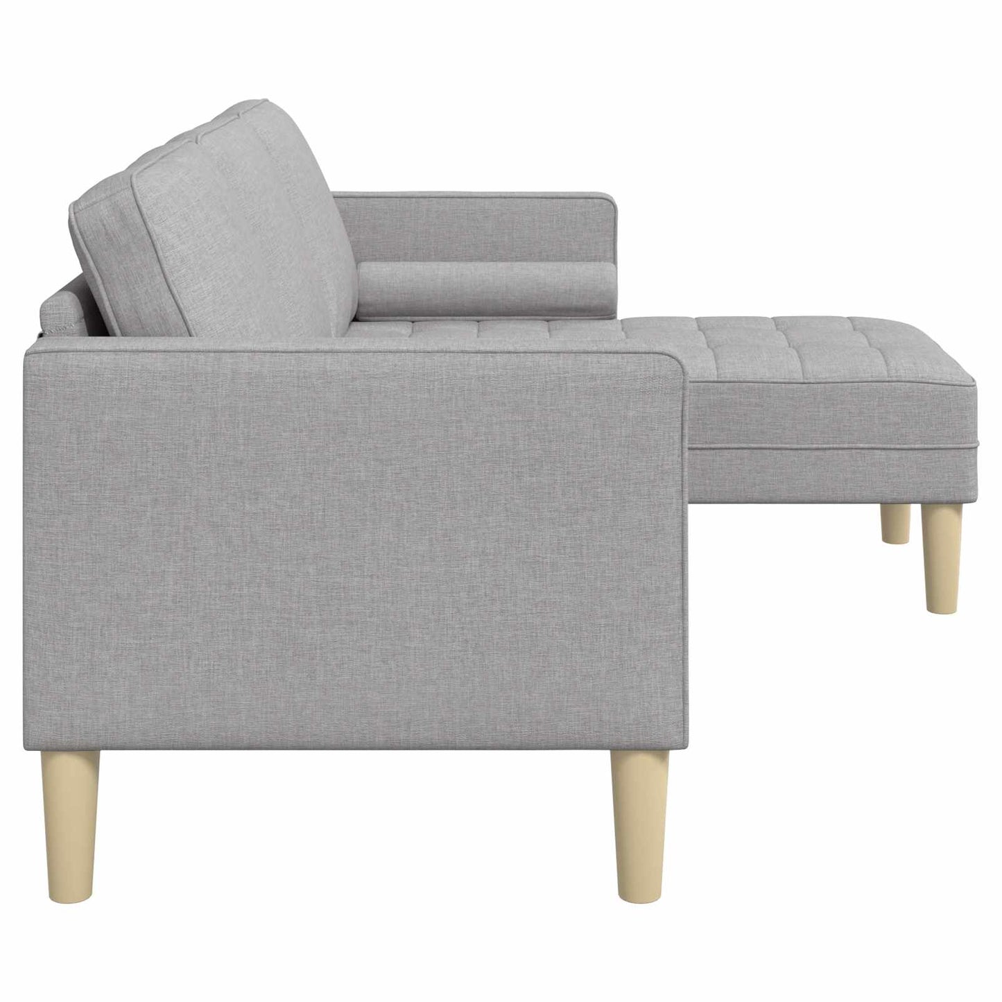 Sofa Set mit Kissen Wolkengrau Polyester