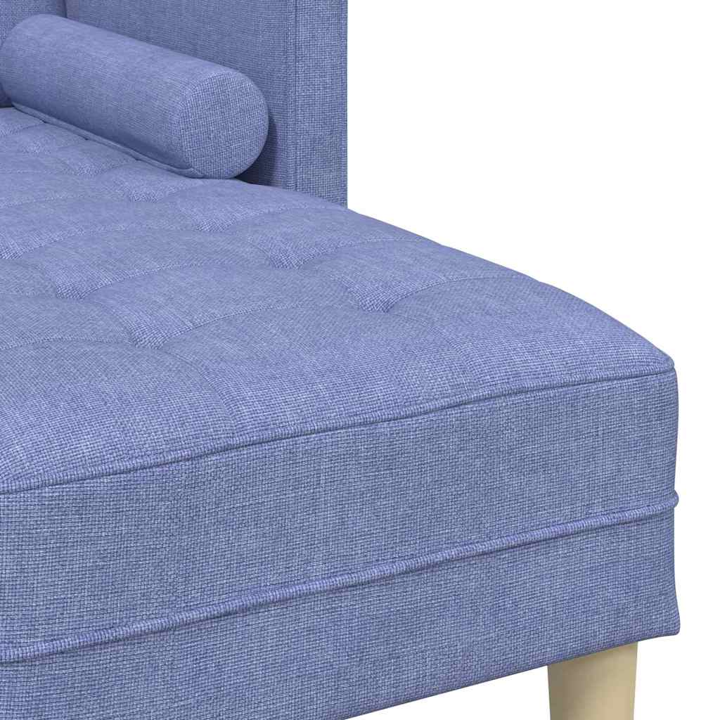 Sofa Set mit Kissen Jeans blau Polyester