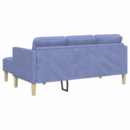 Sofa Set mit Kissen Jeans blau Polyester