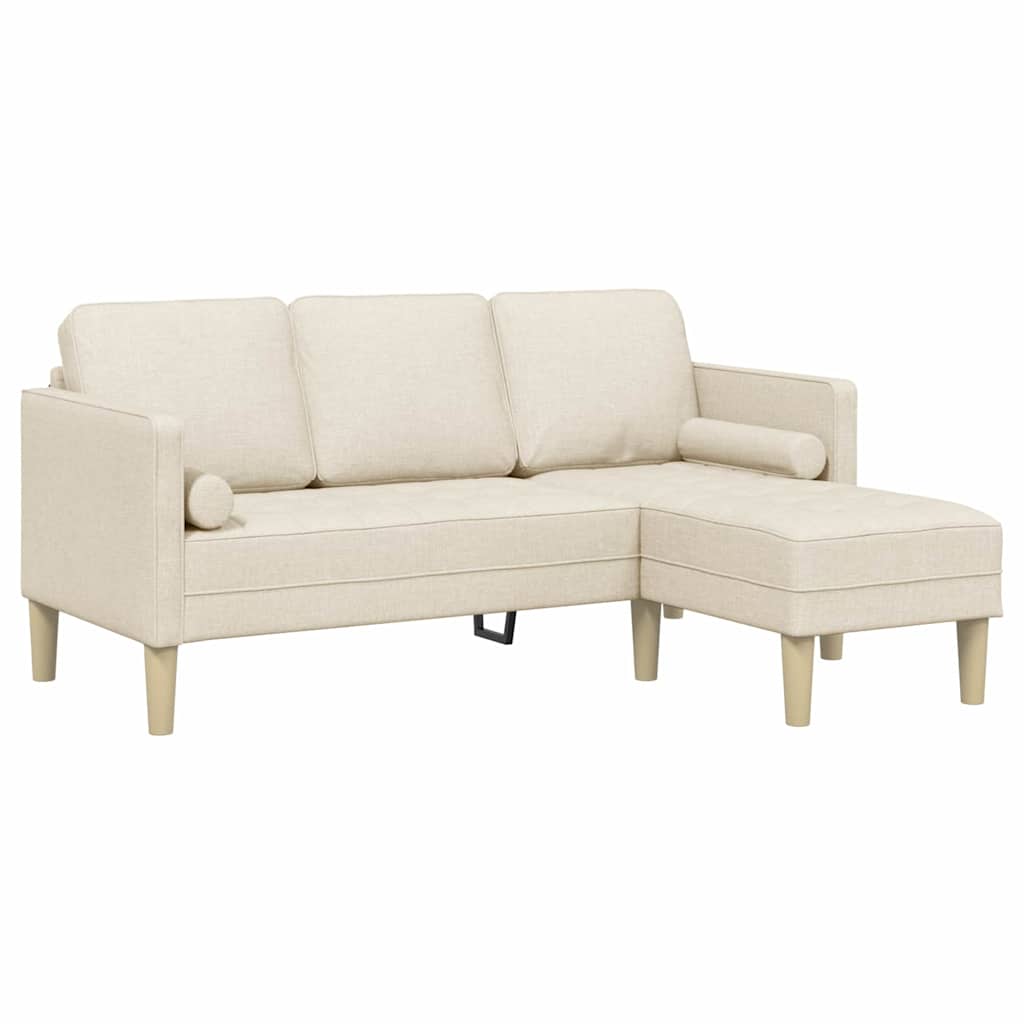 Sofa Set mit Kissen Leinen Polyester