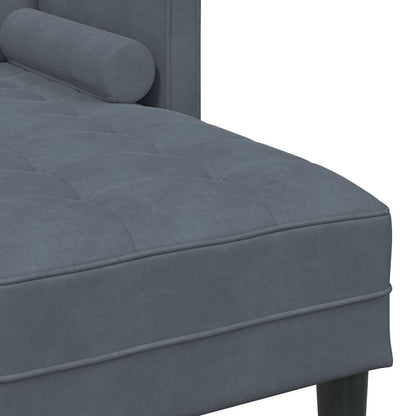 vidaXL Sofa Set mit Kissen Dunkelgrau Polyester