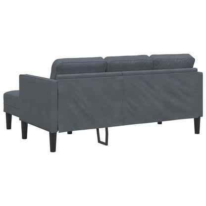 vidaXL Sofa Set mit Kissen Dunkelgrau Polyester