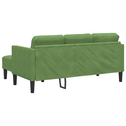 Sofa Set mit Kissen Hellgrün Polyester