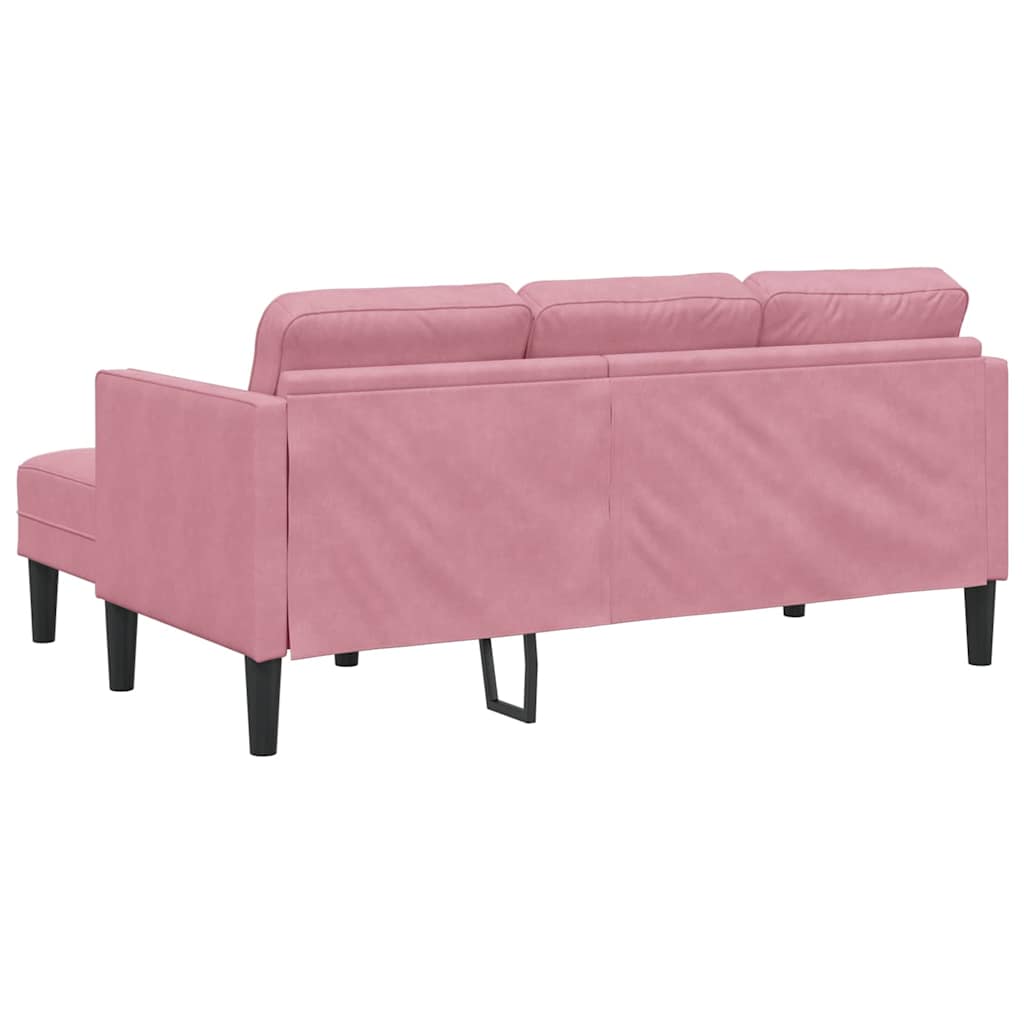 vidaXL Sofa Set Staubiges Rosa 173 x 131 x 67 cm Samt