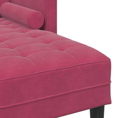 vidaXL Sofa Set mit Kissen Weinrot Polyester