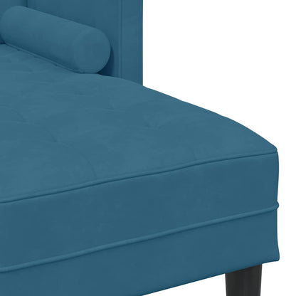 vidaXL Sofa Set mit Kissen Blau Polyester