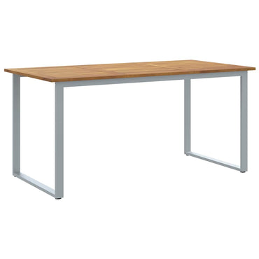 vidaXL Gartentisch Grau 160 x 80 x 75 cm Massivholz Akazie