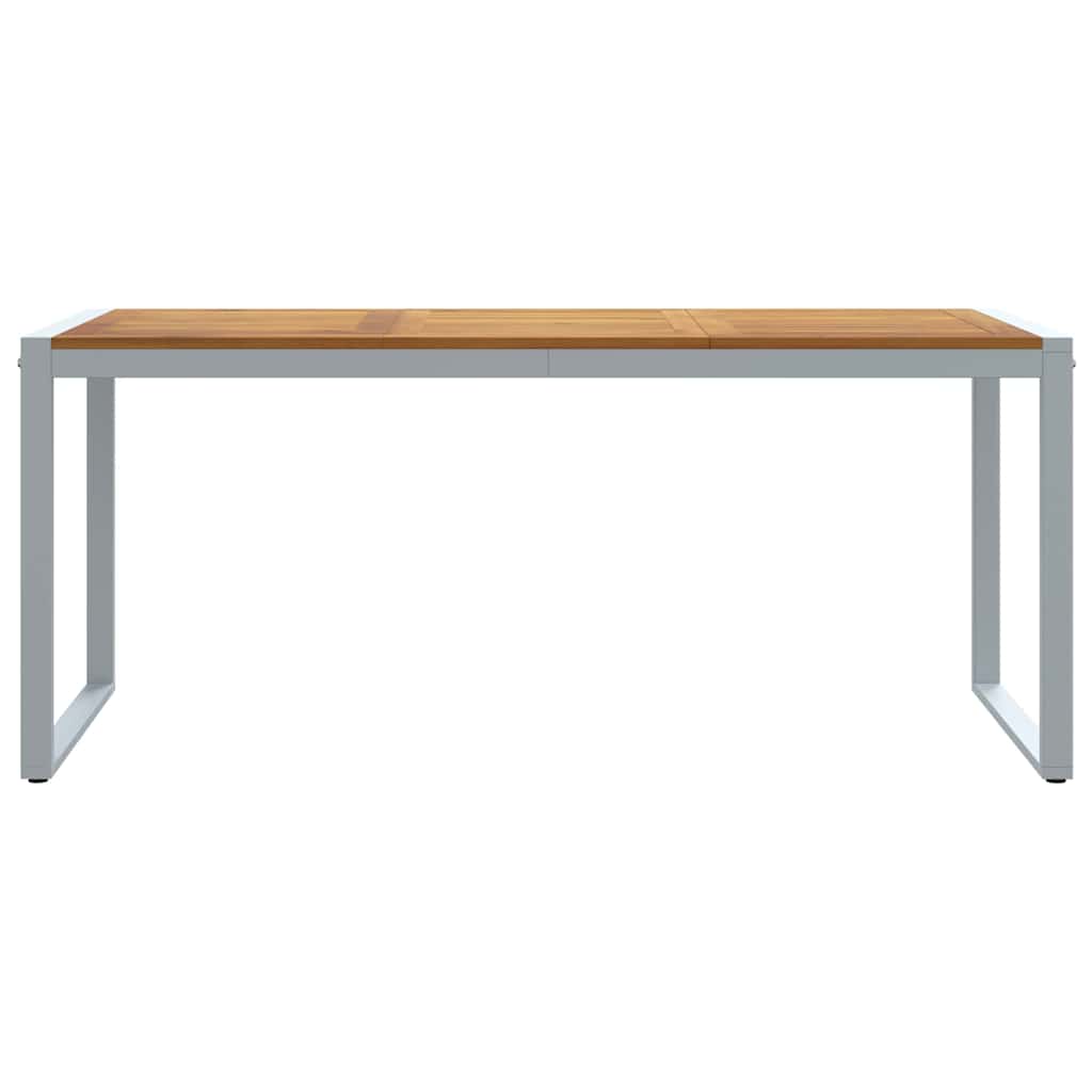 vidaXL Gartentisch Grau 180 x 90 x 75 cm Massivholz Akazie