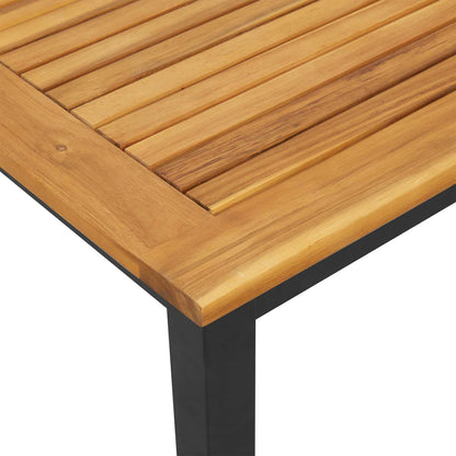 vidaXL Tisch für Outdoor Natürlich und Schwarz 45 x 45 x 38 cm