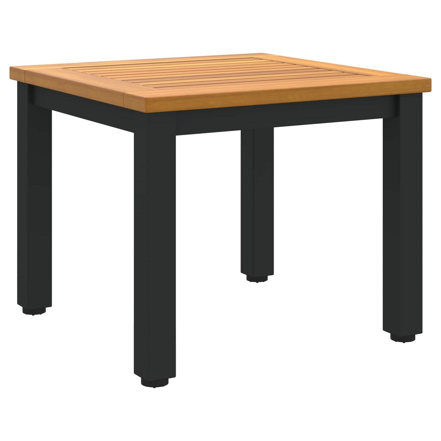 vidaXL Tisch für Outdoor Natürlich und Schwarz 45 x 45 x 38 cm