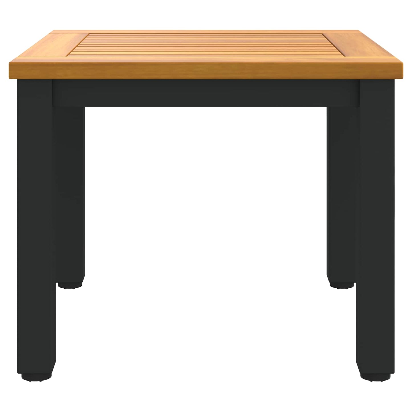 vidaXL Tisch für Outdoor Natürlich und Schwarz 45 x 45 x 38 cm