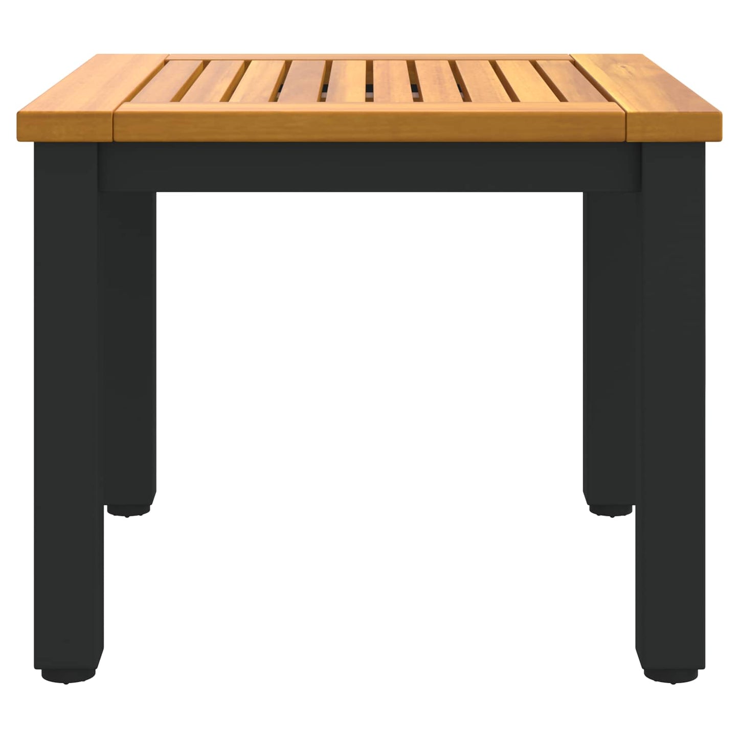 vidaXL Tisch für Outdoor Natürlich und Schwarz 45 x 45 x 38 cm