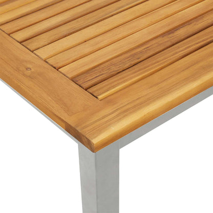 vidaXL Tisch für Outdoor Natürlich und Grau 45 x 45 x 38 cm
