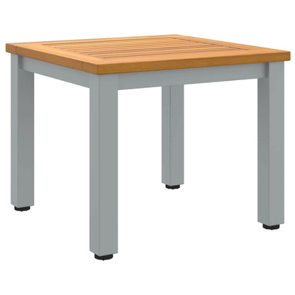 vidaXL Tisch für Outdoor Natürlich und Grau 45 x 45 x 38 cm