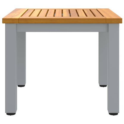 vidaXL Tisch für Outdoor Natürlich und Grau 45 x 45 x 38 cm