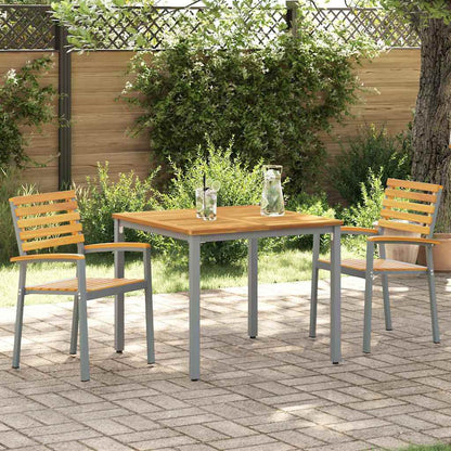 vidaXL Chaise de jardin 2 pcs Marron 56 x 57 x 87 cm Bois massif d'acacia
