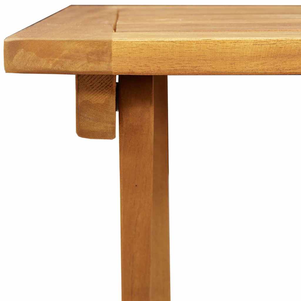 vidaXL Gartentisch Natur 60 x 60 x 72 cm Massivholz Akazie