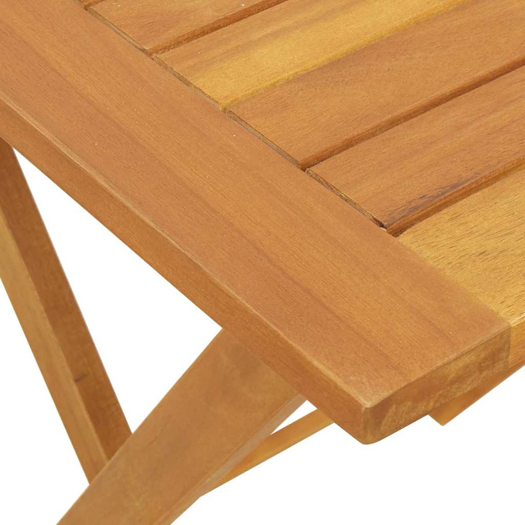 vidaXL Gartentisch Natur 60 x 60 x 72 cm Massivholz Akazie
