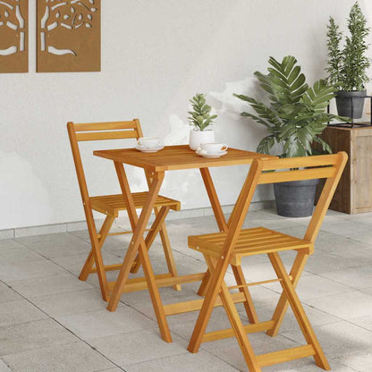 vidaXL Gartentisch Natur 60 x 60 x 72 cm Massivholz Akazie