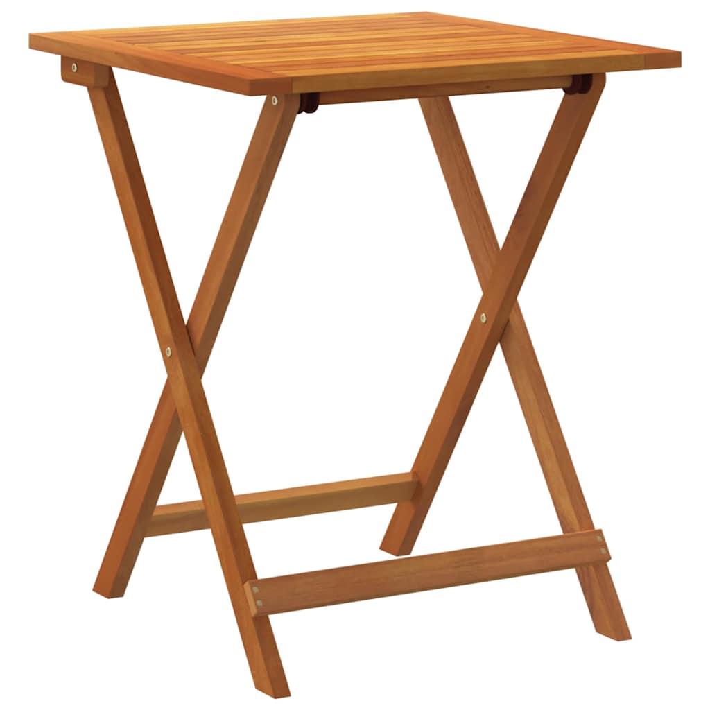 vidaXL Gartentisch Natur 60 x 60 x 72 cm Massivholz Akazie