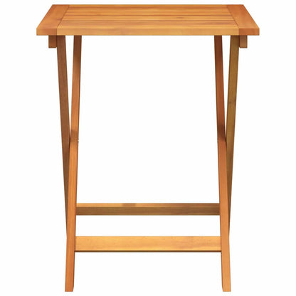 vidaXL Gartentisch Natur 60 x 60 x 72 cm Massivholz Akazie
