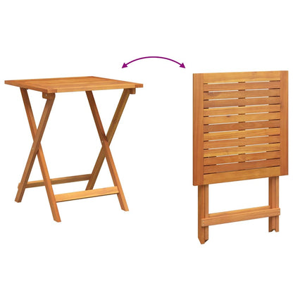 vidaXL Gartentisch Natur 60 x 60 x 72 cm Massivholz Akazie
