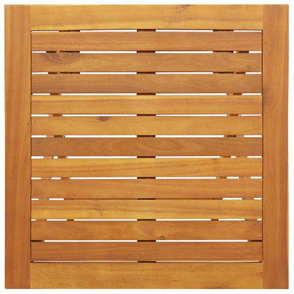 vidaXL Gartentisch Natur 60 x 60 x 72 cm Massivholz Akazie