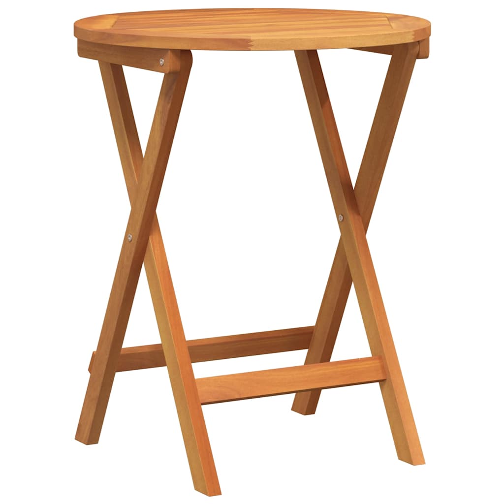 Gartentisch Natur 60 x 60 x 72 cm Massivholz Akazie