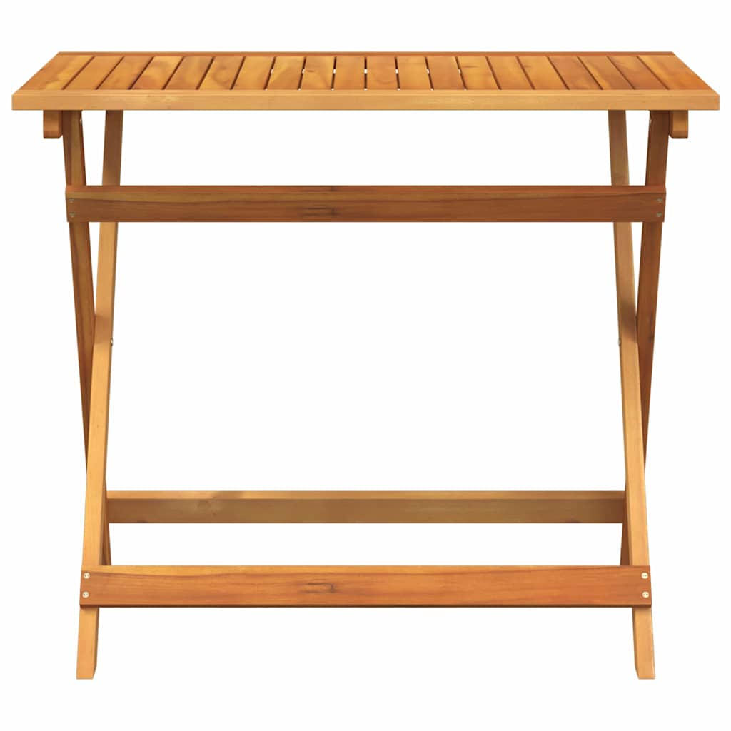 vidaXL Gartentisch Braun 90 x 55 x 75 cm Massivholz Akazie
