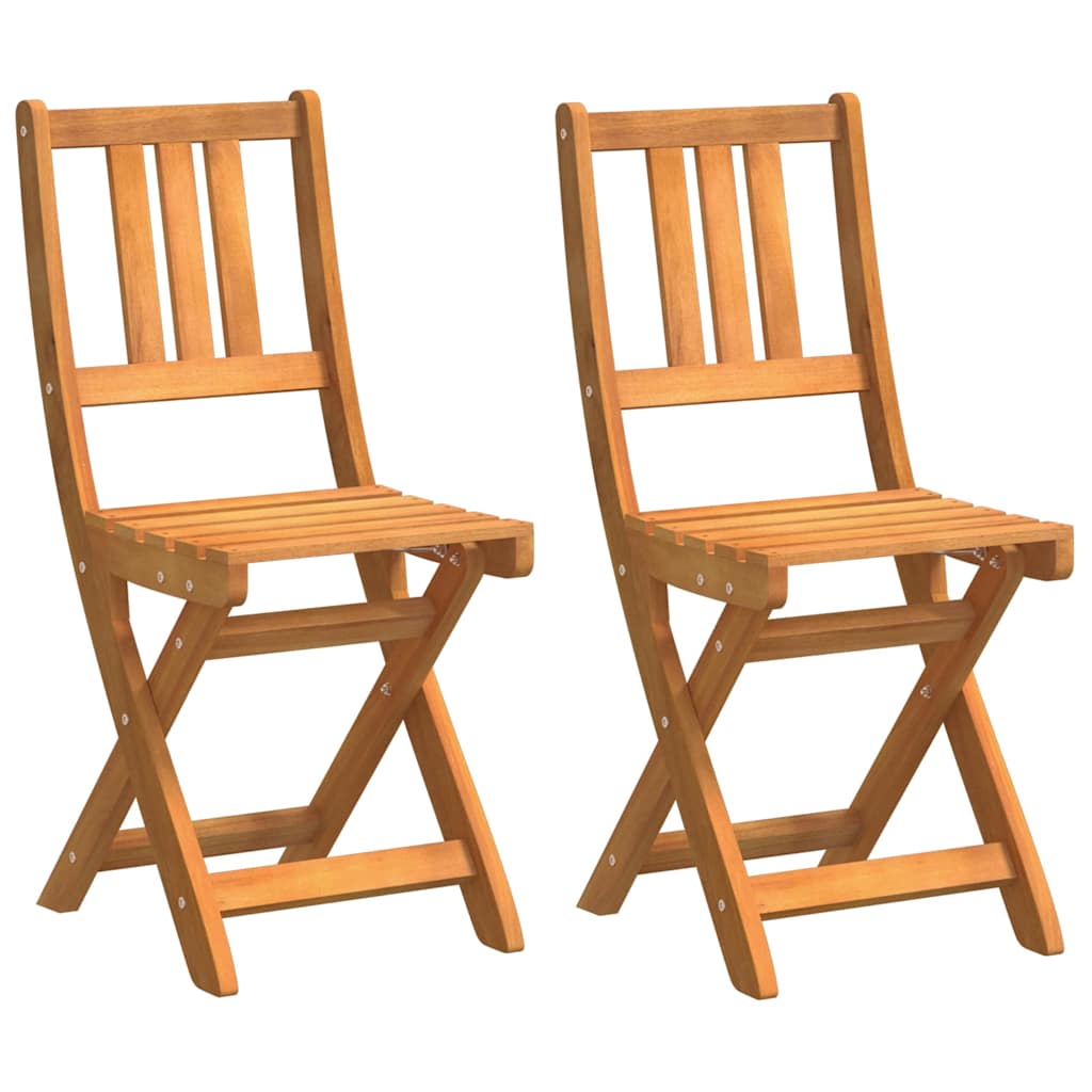 vidaXL Gartenstuhl 2 pcs Öl-Natur 40 x 42 x 85 cm Massivholz Akazie
