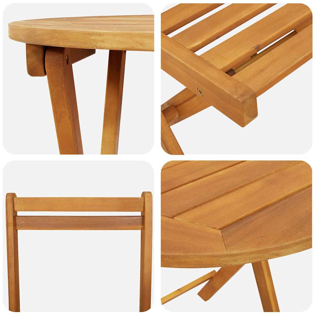 vidaXL Garten Essgruppe mit Kissen 3 pcs Öl-Natur Massivholz Akazie