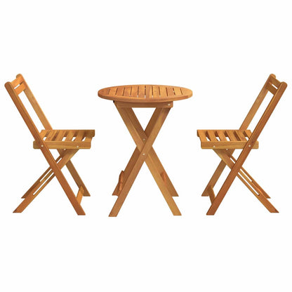 vidaXL Garten Essgruppe mit Kissen 3 pcs Öl-Natur Massivholz Akazie