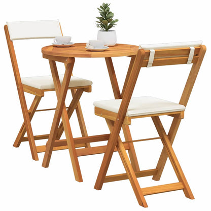 vidaXL Garten Essgruppe mit Kissen 3 pcs Öl-Natur Massivholz Akazie