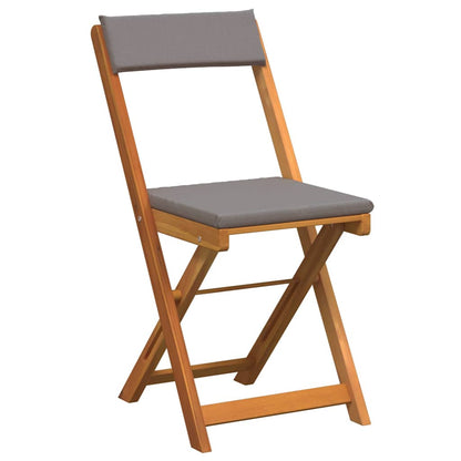 vidaXL Bistrogarnitur mit Kissen 3 pcs Öl-Natur Massivholz Akazie