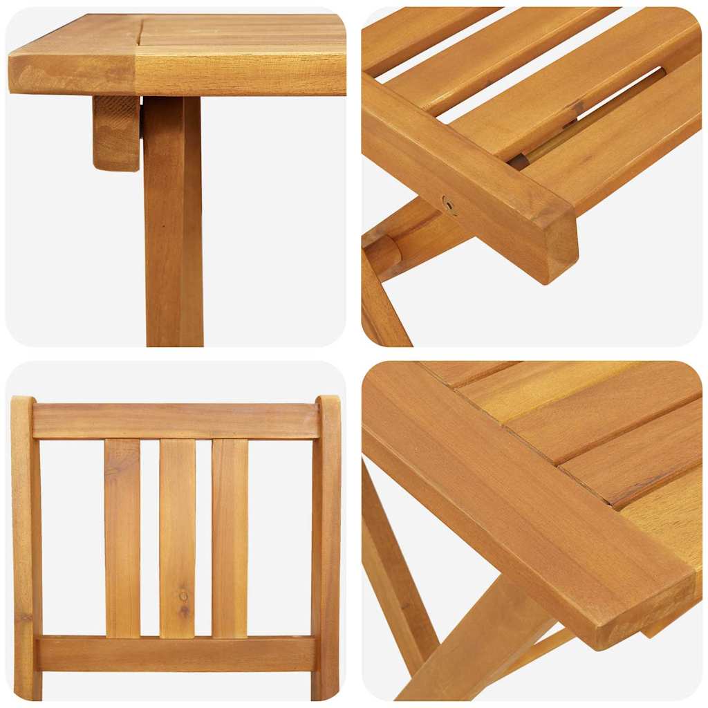 Bistrogarnitur 3 pcs Öl-Natur Massivholz Akazie