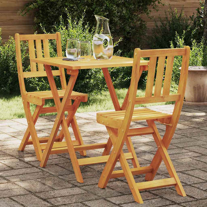 Bistrogarnitur 3 pcs Öl-Natur Massivholz Akazie