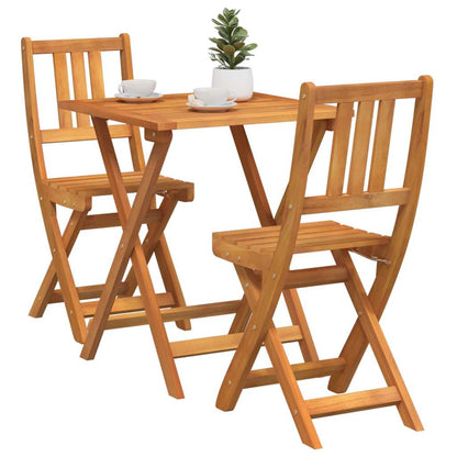 Bistrogarnitur 3 pcs Öl-Natur Massivholz Akazie