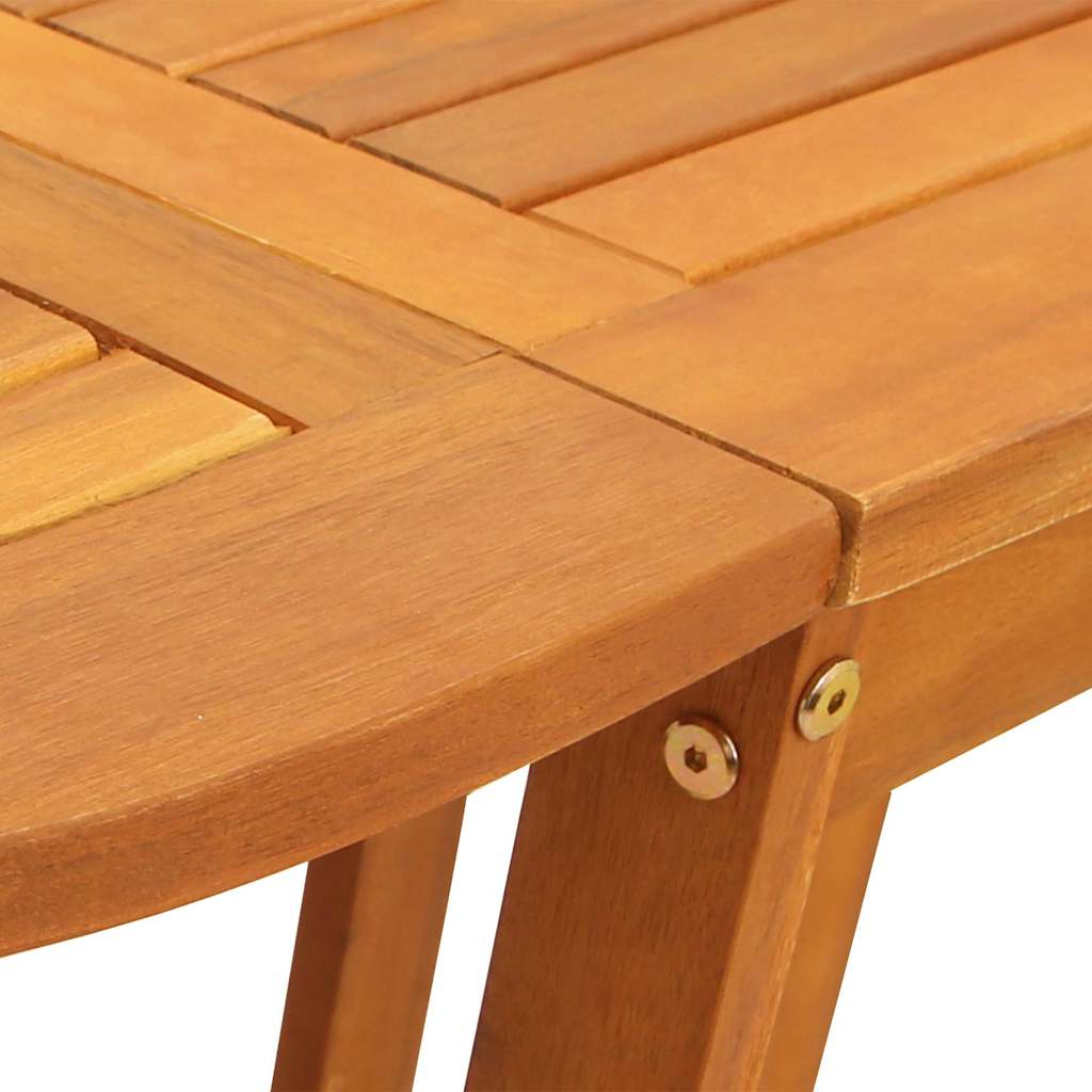 vidaXL Gartentisch 5 pcs Braun Massivholz Akazie