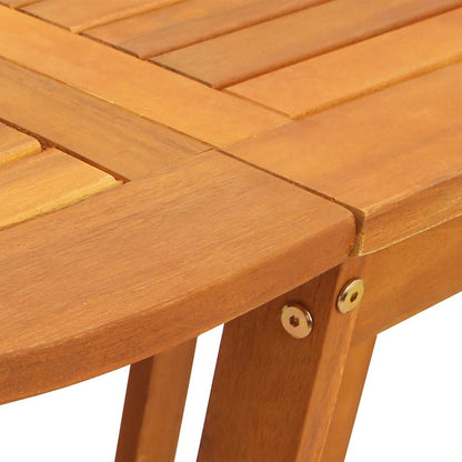 vidaXL Gartentisch 5 pcs Braun Massivholz Akazie