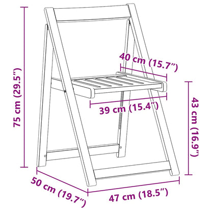 vidaXL Gartentisch 5 pcs Braun Massivholz Akazie