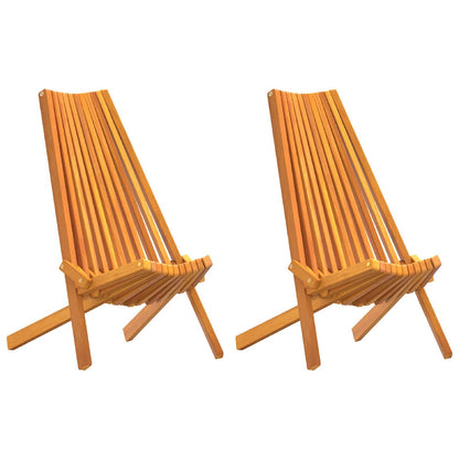 vidaXL Stuhl 2 pcs Braun 69 x 56 x 84 cm Massivholz Akazie