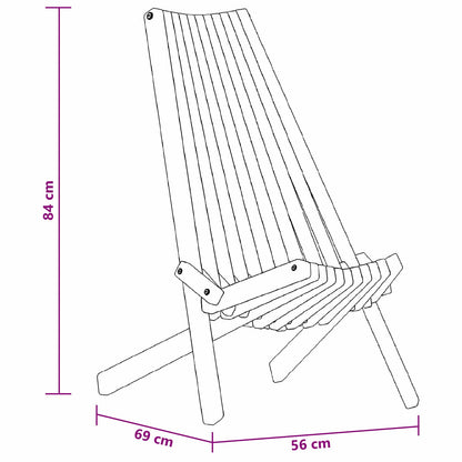 vidaXL Stuhl 2 pcs Braun 69 x 56 x 84 cm Massivholz Akazie