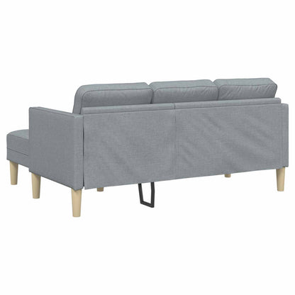 vidaXL Ensemble de canapés 2 pcs avec coussins Gris clair Polyester