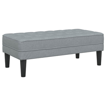 vidaXL Ensemble de canapés 2 pcs avec coussins Gris clair Polyester