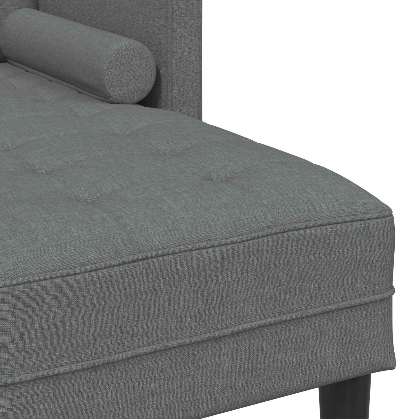 vidaXL Ensemble de canapés avec coussins 2 pcs Gris foncé Polyester