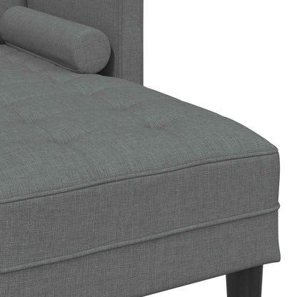 vidaXL Ensemble de canapés avec coussins 2 pcs Gris foncé Polyester