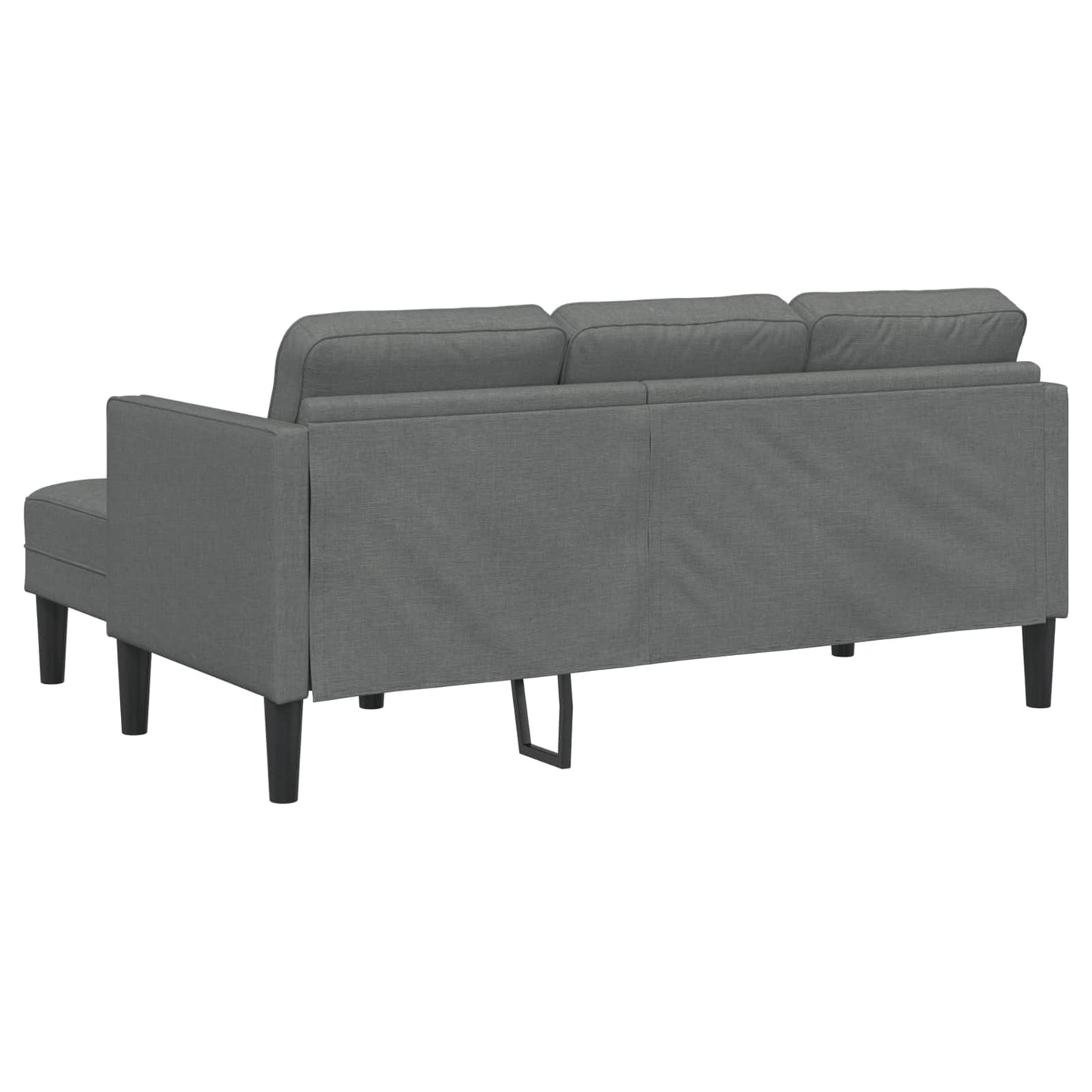 vidaXL Ensemble de canapés avec coussins 2 pcs Gris foncé Polyester